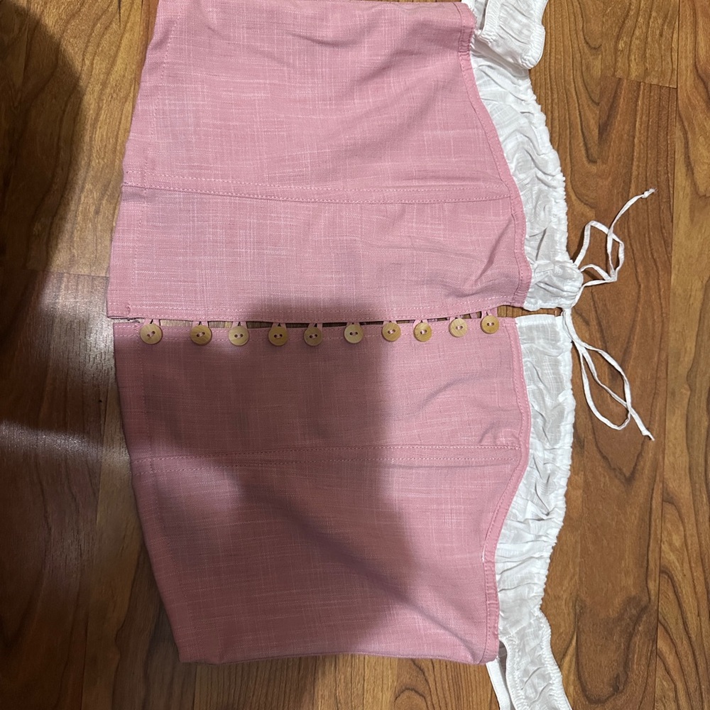 Urban Outfitters Pink and White Top